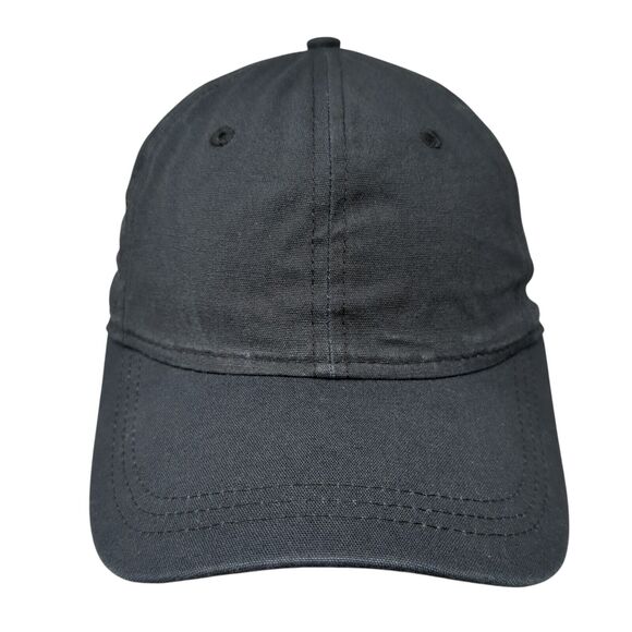 Universal Thread Slideback Hat Black One Size Adjustable Solid Blank - Picture 1 of 8